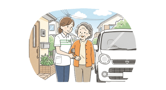 送迎サービスのイラスト