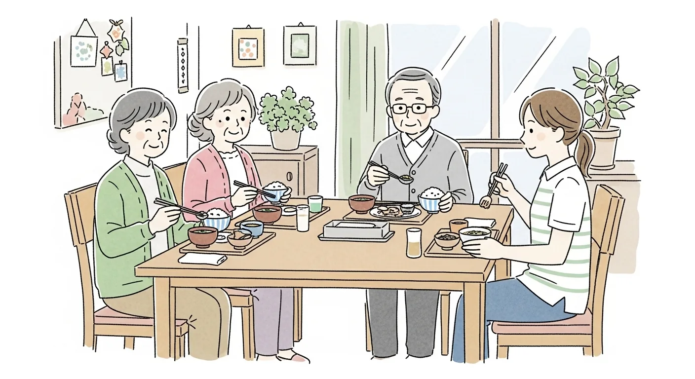 お食事サービスのイラスト